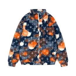 Men's plus size Outerwear & Coats New Fashion Jacquard Suede Coat Pattern Fleece Sweater Street Hip Hop Jacket High Street Embroidery H66D3