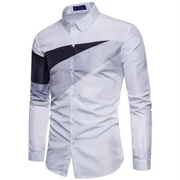 Новое поступление, брендовая мужская летняя деловая рубашка с короткими рукавами, рубашка-смокинг с отложным воротником, мужские рубашки, большой размер 2XL220o