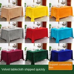 Table Cloth Conference Rectangular Business Thickened Flannelette Red Canary Office Exhibition Custom Fabric