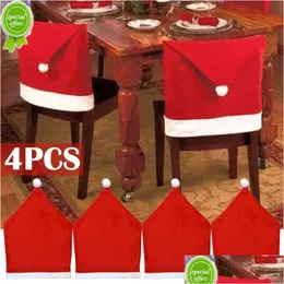 Christmas Decorations Chair Er Decoration For Home Table Dinner Back Decor 2023 Year Party Supplies Xmas Navidad 2022 Drop Delivery Dhczl