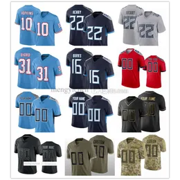 Camisas De Futebol Masculino 22 Derrick Henry 10 DeAndre Hopkins 17 Ryan Tannehill 16 Treylon Burks 31 Kevin Byard 98 Jeffery Simmons 15 Nick Westbrook-Ikhine 7 Malik Willis