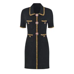 YL 908 XL Empire Waist Autumn Dress Milan Style Runway Crew Neck Short  Sleeve Womens Fashion From Amyyao321, $132 | DHgate.Com