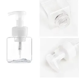 wholesale All-match Plastic Soap Dispenser Bottle Square Shape Foaming Pump Bottles Soap Mousses Liquid Dispenser Foam Bottles Packing Bottles