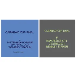 Collectable 2021 CARABAO CUP FINAL Match Details Patch Soccer Badge Heat Transfer Parches244p