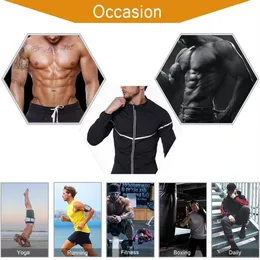 Shapers do corpo dos homens sauna camisa cintura trainer shaper ginásio roupas emagrecimento colete para perda de peso espartilho fitness masculino suor suit268v