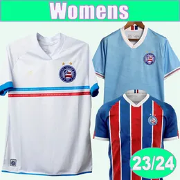 23 24 EC Bahia Rezende Womens Soccer Jerseys Jacare Daniel Everaldo Biel Home White Away 3rd Blue Football Shirt Club Kort ärmuniformer