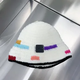 Klassisk mi u stickad hatt designer kvinnors mössa mössa varmt stickat hatt märke hatt hög kvalitet rutig skalle hatt