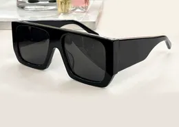 Gafas de sol cuadradas grandes con tapa plana, negro, gris oscuro, montura grande, gafas de sol de diseñador para hombre, gafas con protección UV400 con caja