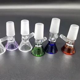 Dicke Glasschale für Shisha 14 mm 18 mm Außenverbindung Farbe Trichterschalen Raucherstück Werkzeug für Tabakbong Öl Dab Rig Brennwasserpfeife