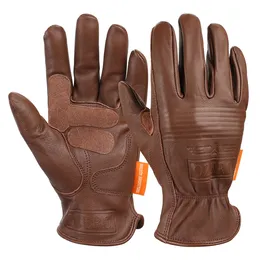 خمسة أصابع قفازات Ozero Summer Men Leather Porearcycle Glove Outdoor Sport Protect Glove Full إصبع الدراجات النارية غير الانزلاق قفاز Driving Driving 230818