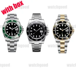 Designer Watch Womens Sub Mens Watches GMT Plated Gold Montre de Luxe Automatisk mekanisk 41mm Reloj Orologio 904L Rostfritt stål Armbandsur Keramik DH07 E23