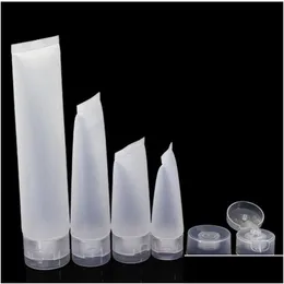 Verpackungsflaschen Großhandel mit Schraubverschluss/Kosmetik-Softtube, Plastikflasche, Lotionsbehälter, leere Make-up-Quetschröhrchen, nachfüllbar, Em Dhdci