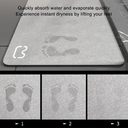 Bath Mats Modern Floor Mat Comfortable And Eco-friendly Waterproof Durable Bathroom Anti-slide