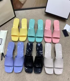 2021 jelly highheeled women039s slipper material bright frosted mutual integration color multiple choice can be sexy cut2427471
