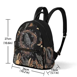 DIY -väskor över hela utskriftsväskor Anpassade väska skolväskor Kvinnor Satchels Väskor Totes Lady Backpack Professional Black Production Personaliserade par GENTER UNIKA 128736