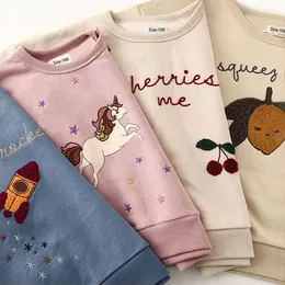 Pullover Kids Sweatshirts for Boys Girls Cute Long Sleeve Sidt S Cotton Top 230918