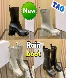 Botlar Tasarımcı Cloe Boots Paris Yarım ayak bileği patikleri Betty Rubber Rain Boot THIGHHIGH DİZLİ YAĞIM BOOTS Kadın Ayakkabı Moda Snow Rainb7526578