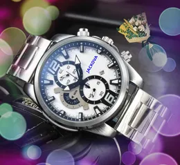 Popular grande data automática homens cronômetro relógios de luxo bateria de quartzo super lumious relógio lumious popular 8 forma design dial grande sólido relógio de aço inoxidável presentes