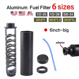 USA Spiral 5/8-24 or 1/2-28 20 M14 1L Single Core Fuel Filter For NaPa 4003 WIX 24003 Car Solvent OS10007811