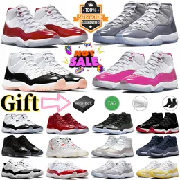 With Box 11 Basketball Shoes Jumpman 11s Men Women Neapolitan Cherry Cement Grey Bred Gamma Blue Cool Grey Space Jam Mens Womens Outdoor Sports Trainers Sneakers