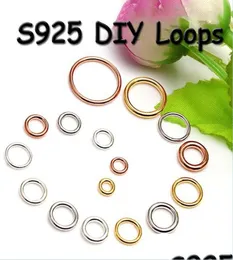 Jump Rings Split 20PcsLot 925 Sterling Sier Close Jewelry Findings For Diy SierGoldRose Gold Accessories 7 Sizes Drop Delivery 4647740