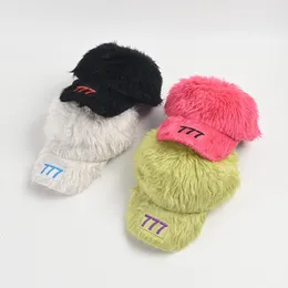 Ball Caps Product Baseball Hat Womens Autumn And Winter Fuzzy Embroidery Color Luxury Desige Cap Koren Of Street Fashion 230915