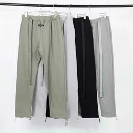 Mgła Essentials 6th 19SS sezon 6 Pasek Elastyczne opaska projekt Terry Casual Pantssmlp