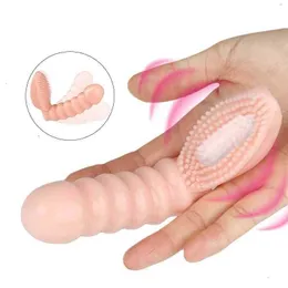 Massaggiatore giocattolo del sesso Flessibile vibratore da dito con vibratore erotico vaginale per donne Clitoride G Spot Prodotti per adulti