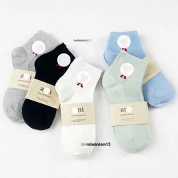 Мужские носки Amnis, французские модные брендовые носки с вышивкой любовных писем для мужчин и женщин, средние весенне-летние низкие носки