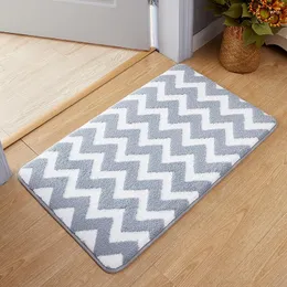 Bath Mats Bathroom Rug Super Absorbent Non-slip Mat Stripe Foot Carpet Floor 40cmx60cm