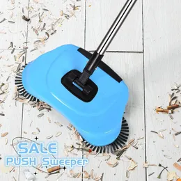 Hand Push Sweepers Sweeping Machine Household Without Electricity 360 Degree Rotating Automatic Cleaning Sweeper Broom Dustpan 230919