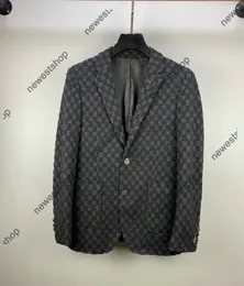 24SS diseñador abrigo para hombre Blazers lujo estilo occidental ropa de ocio abrigos con estampado de geometría chaqueta con estampado de letras para mujer chaquetas informales de gama alta