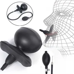 Massager zabawek seksu Super Ogromne usta kneblowanie bez ramiączek nadmuchiwane rozszerzenie Otwórz BDSM ograniczenie niewoli dorosły dla par kobiety