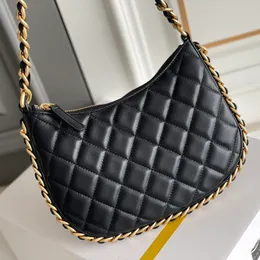 Designer Hobo Bag 23.5cm Lambskin Underarm Bag 10A Chain Bag Luxury Crossbody Bag Women Evening Bag Diamond Lattice Shoulder Bag Lady Wallet AS4378 With Box C145