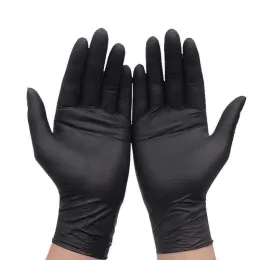 Toptan nitril tek kullanımlık eldivenler siyah eldiven eldivenleri endüstriyel toz ücretsiz lateks ücretsiz PPE bahçe ll