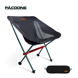 Meble obozowe Pacoone na zewnątrz przenośne krzesło kempingowe Oxford Folding Folden Siedzenie do łowienia BBQ Picnic Beach Ultralight krzesła 230919