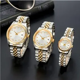 Montre Mens Otomatik Mekanik Saatler Gümüş Kayış Safir Cam Tam Paslanmaz Su Geçirmez Bilek Saati Lady Gold Swatches