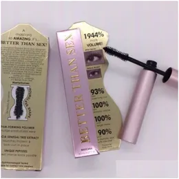 Mascara viso cosmetico colore nero più volume 8 ml tubo di alluminio rosa masacara allungamento impermeabile cring trucco ciglia lunga durata Hig Dhhsj