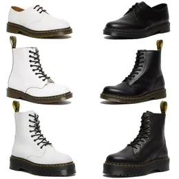 Designerskie buty jesienne zima Doc Martens But dla kobiet męskie Dr Martins łodzie wysoko niskie top 1461 gładka skórzana skóra Martin Krótkie botki Kobieta Rozmiar 35-45