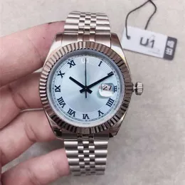 Luksusowy zegarek Rolaxes Srebrna wybiera Datejust Fled Bezel 41mm 116333 126334 Automatyczne stalowe mechaniczne zegarek zegar