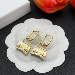 Brass material Designer bag earrings, stylish vintage classic women's earrings, Valentine's Day, Christmas, Gifts