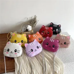 Cute Baby Kids Mini Coin Purse Handbags Boys Girls Wallet Pouch Crossbody Bags Lovely Cartoon Cat Children039s Small Shoulder B6610435