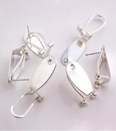 Taidian Silber Fingernagel Ohrring Pfosten für einheimische Frauen Perlenarbeit Ohrring Schmuckherstellung 50 Stücklot17968072