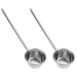 Colheres 2 Pcs Colher de Aço Inoxidável Infantil Doméstico Colher Concha Cozinha Gadget Sopa Profunda Metal Baby Dipper Conveniente 230918