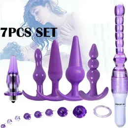 Seks oyuncak masajı anal boncuk dildos popo vibratörleri Set Set Women Erkekler Ball Erotik Vajinal Toplar Y Aksesuarlar Mağazası