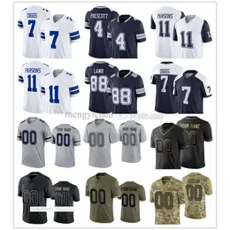 Men fotbollströjor 4 Dak Prescott 11 Micah Parsons 55 Leighton Vander Esch 7 Trevon Diggs 20 Tony Pollard 88 Ceedee Lamb 90 Demarcus Lawrence 13 Michael Gallup