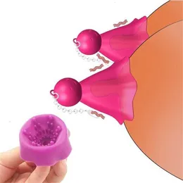 Sex Toy Massager 10 lägen NIPPLE CLAMP Vibrator Sucker Clip Breast Stimulator Vagina Stimulation Vuxen för kvinnor BDSM G SPOT Y SHOP