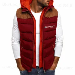 Herrenwesten 2023 Jacke Herrenmode Stehkragen Herren Pike Jacke Herren Reißverschluss wattierte Jacke Herrenjacke T230919