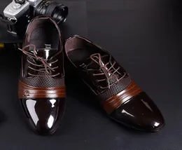 Erkekler için patent deri ayakkabılar büyük boy erkekler iş ayakkabıları deri sivri sapato maskulino sociais zapatos de vestir para h9790774