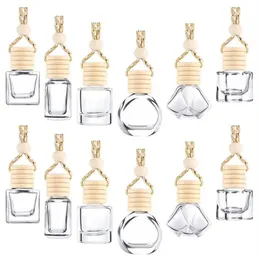 Car Perfume Bottle 5ml 6ml 8ml 10ml 15ml Cars Pendant Ornament Essential Oils Diffuser 12 Designs Air Freshener Fragrance